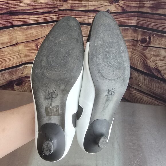 Fluevog Petit Talons GLADICE Slip-On Leather Kitten Heel - size W10.5 - Picture 4 of 10